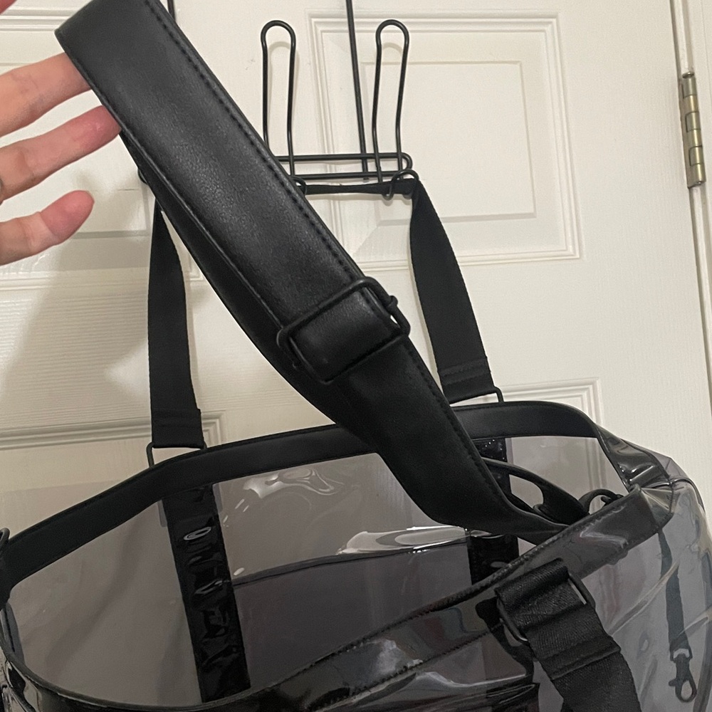 BEIS Clear/Black Hat Tote - Picture 7 of 8